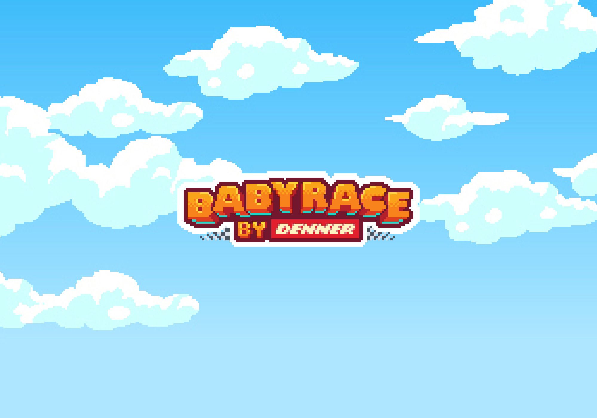 Key-Visual for the mobile game "Babyrace by Denner"